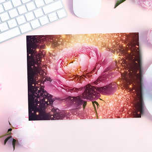 Pink-rosa Glitzern Postkarte