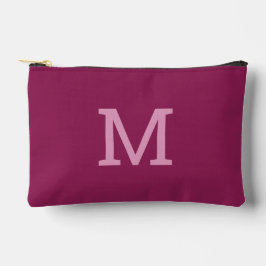 Pink-Rosa-Monogramm-Initial-Kosmetische Pouch-Beut Zubehörtasche