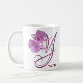 Pink rosa Rosa Blume boho Kaffeetasse