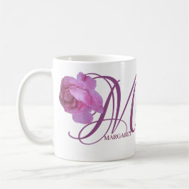 Pink rosa Rosa Blume boho Kaffeetasse