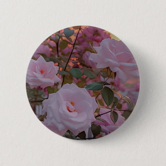 Pink rose accessories button