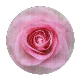 Pink Rose Blume Cutting Board Schneidebrett