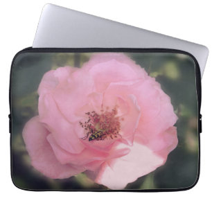 Pink Rose Blume Foto Electronics Bag Laptopschutzhülle