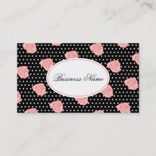 Pink Rose Business Card Visitenkarte