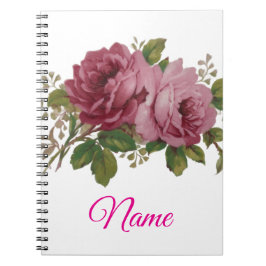 Pink Rose Elegance   Notizblock