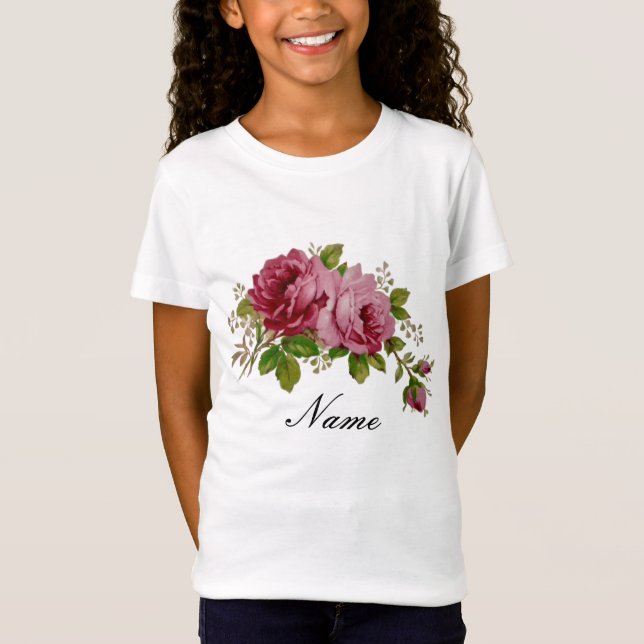 Pink Rose Eleganz  T-Shirt (Vorderseite)