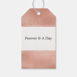 Pink Rose Glam Lace Wedding Geschenkanhänger