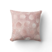 Pink Rose Glitzer Paint Metallic Polka Dots Girly