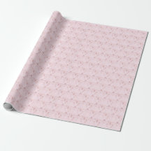 Pink + Rose Gold Whimsigothic Wrapping Paper
