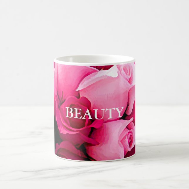 Pink Rose Kaffee Mugs Tasse (Mittel)