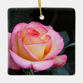 Pink Rose Keramikornament