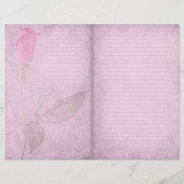 Pink Rose Linde Journal Scrapbook Paper