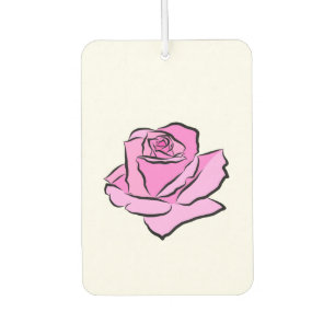 Pink Rose Pink Pink Petals Shades Dick Kontur Autolufterfrischer