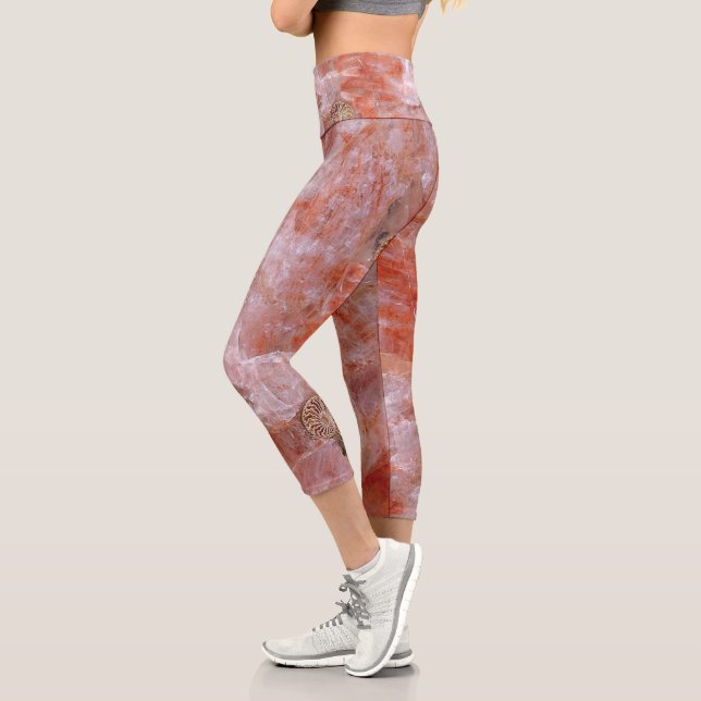Pink Rose Quartz Capri Leggings (Links)