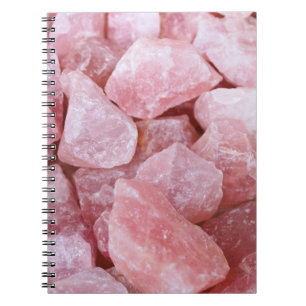 Pink Rose Quartz Crystal Love Notebook Journal Notizblock