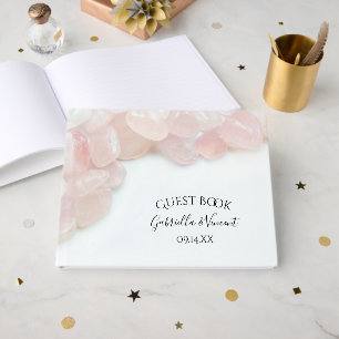 Pink Rose Quartz Wedding Gästebuch