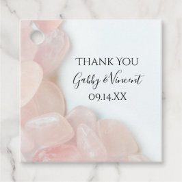 Pink Rose Quartz Wedding Vielen Dank Geschenkanhänger