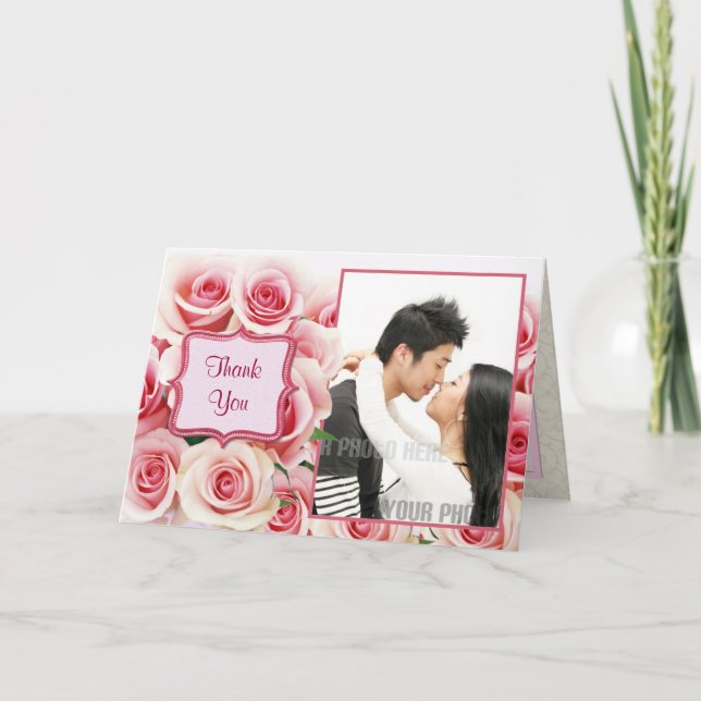 Pink Rose Romance - Danke (Vorderseite)