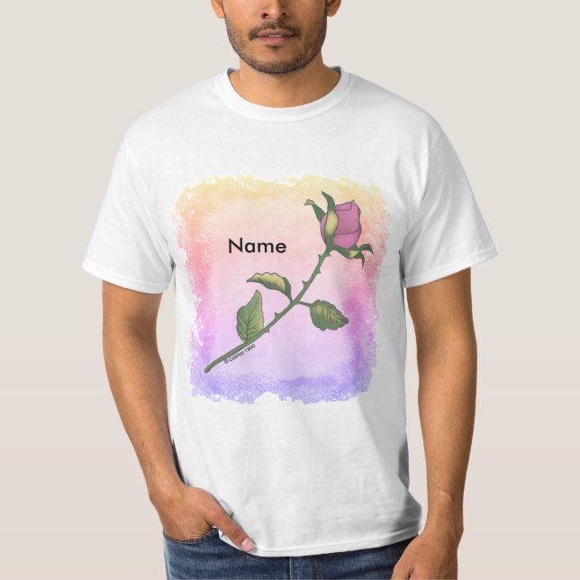Pink Rose  t-shirt (Vorderseite)