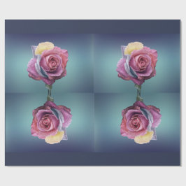 Pink Rose Valentine's Day Wrapping Paper Geschenkpapier