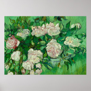 Pink Roses, 1890 von Vincent van Gogh Poster