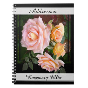 Pink Roses-Adresse individuell einstellbar Notizblock
