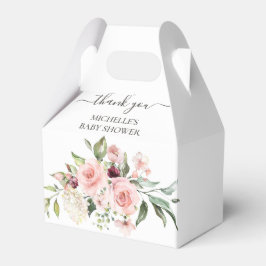 Pink Roses Baby Dusche Danke Geschenkschachtel