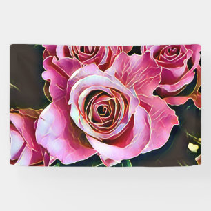 PINK ROSES BANNER