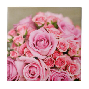 Pink Roses Bridal Bouquet Fliese
