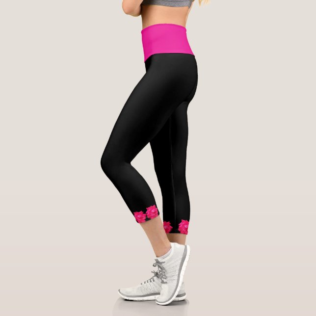 PINK ROSES      CAPRI LEGGINGS (Links)