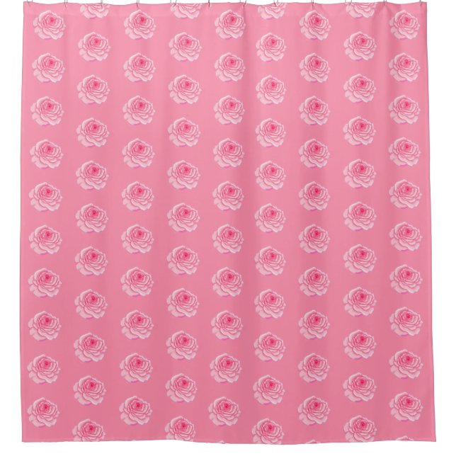Pink roses duschvorhang (Vorderseite)