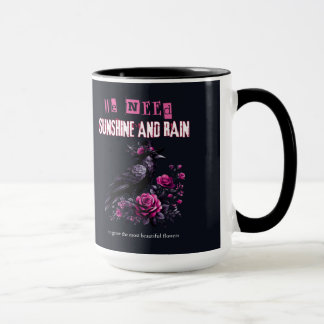 Pink Roses Gothic Mug Tasse