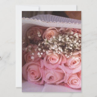 Pink Roses Invite Einladung