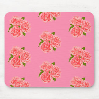 Pink roses mousepad