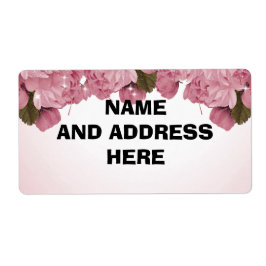 PINK ROSES SHIPPING ADRESSE ETIKETTIEREN