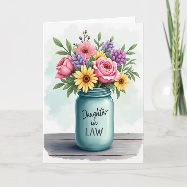 Pink Roses Sweet Mothers Day Card Karte (Vorderseite)