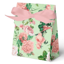 Pink Roses Vintag Style Favor Box