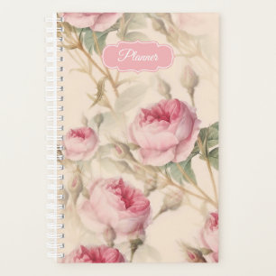Pink Roses Vintages Blumenmuster Muster Plane Planer