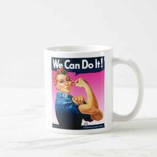 Pink Rosie die Niet-Riveter-Tasse Tasse