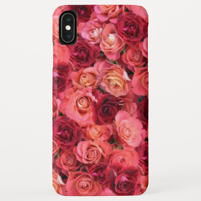 PINK ROTE ROSE FELD Floral Case-Mate iPhone Hülle (Rückseite)