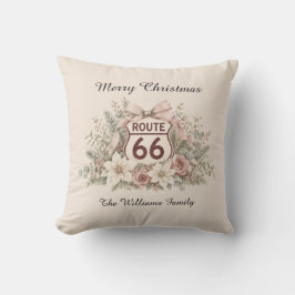 Pink Route 66 Weihnachts-Sofa-Andenken Kissen