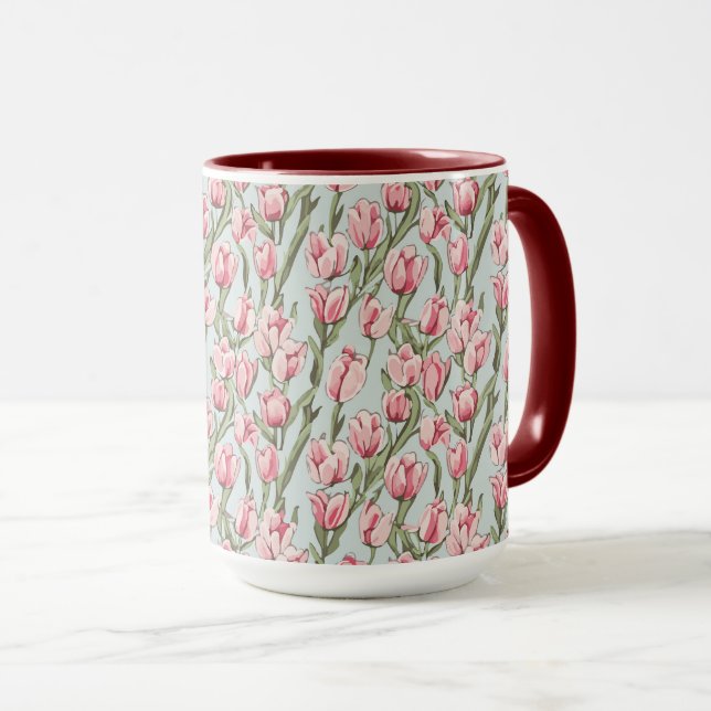 Pink Row Serenity Tasse (VorderseiteRechts)