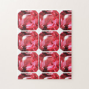 Pink Ruby Gemstone Puzzle