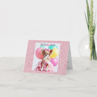 Pink Ruffles Chihuahua Geburtstagsparty Einladung