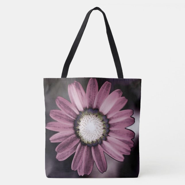 Pink Rustic Daisy Tote Bag (Vorderseite)