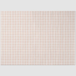 Pink Rustic Gingham Spring Farmhouse Seidenpapier