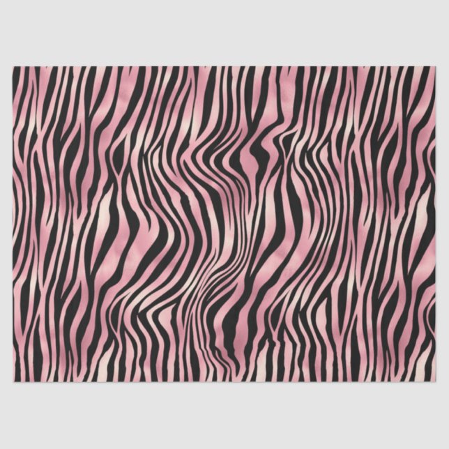 Pink Safari-Serie Design 7 Seidenpapier (Vorderseite)