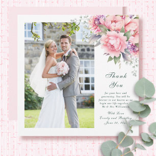 Pink Sage Emerald Floral Script Hochzeit Vielen Da Einladung