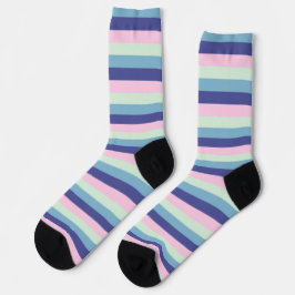 Pink, Sage und Sky Blue Socken