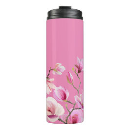 Pink Sakura Blume Design Thermosbecher